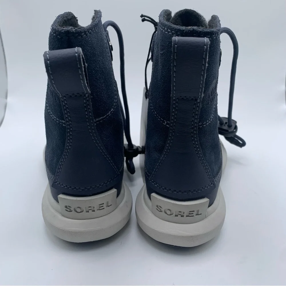 NWOB Sorel Kids Explorer Cozy toddler blue & grey snow boots size 9 NEW - Picture 4 of 9